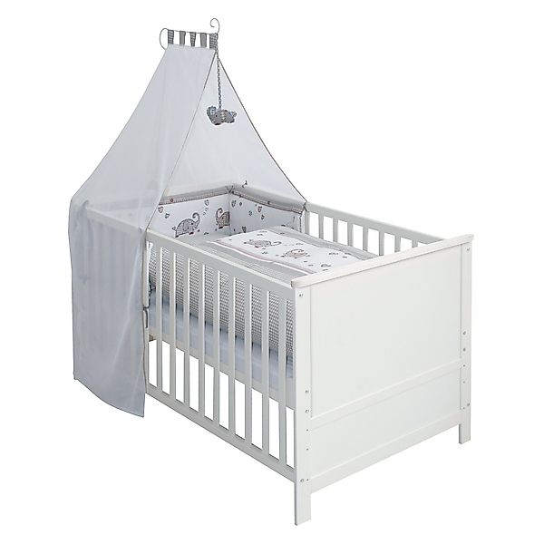 roba® Babybett Jumbo twins grau, Gitterbett günstig online kaufen