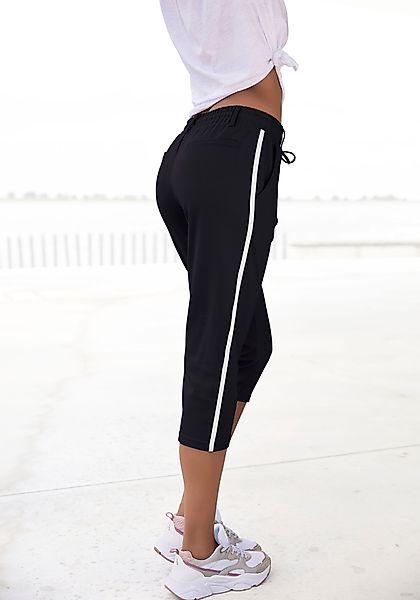 LASCANA Caprihose, mit seitlichen Streifen, Loungewear günstig online kaufen