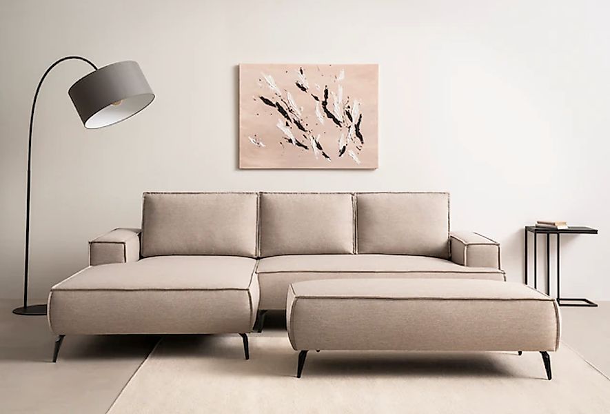 Home affaire Sitzgruppe »TVINNU, Polsterecke L-Form, Schlaffunktion, mit Ho günstig online kaufen