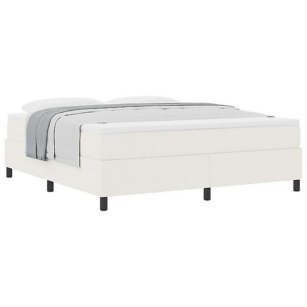vidaXL Bett Boxspringbett mit Matratze Creme Super King Samtstoff (1-tlg) günstig online kaufen
