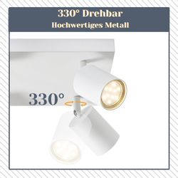 Nettlife Deckenstrahler Deckenstrahler Weiß GU10 4/6 günstig online kaufen