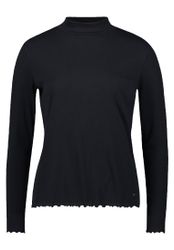 Betty&Co Kurzarmshirt Damen Langarm-Shirt mit Rippenstruktur günstig online kaufen