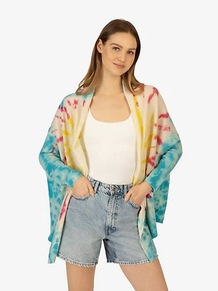 Rainbow Cashmere Strickjacke aus Wolle-Kaschmir-Mischung in Batik-Optik günstig online kaufen