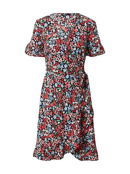 ONLY Sommerkleid Olivia (1-tlg) Wickel-Design, Rüschen, Volant, Drapiert/ge günstig online kaufen