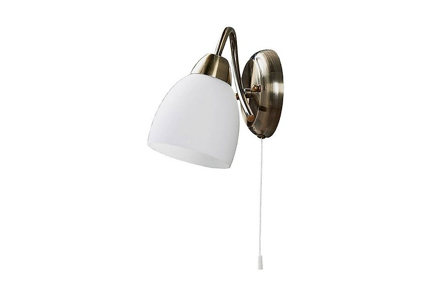 Lindby Wandleuchte Mael, Glas Bronze IP20, 1 x 40 W günstig online kaufen