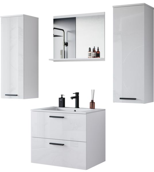 welltime Badmöbel-Set PILA, (Set, 4-St), Badmöbel günstig online kaufen