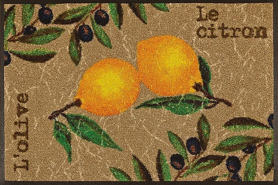 wash+dry by Kleen-Tex Fußmatte Le Citron, günstig online kaufen