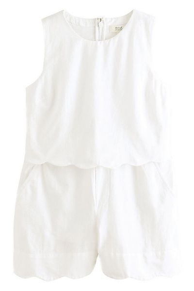 Next Playsuit Ärmelloser Playsuit mit Bogenkanten (1-tlg) günstig online kaufen