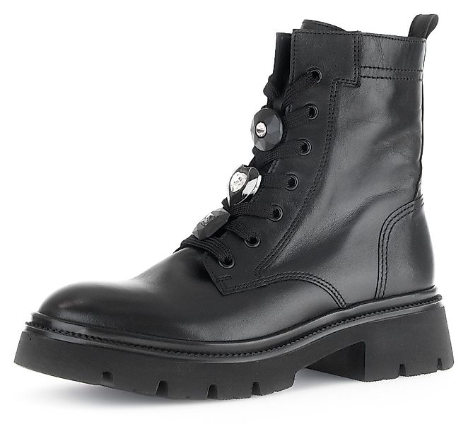 Gabor Schnürboots, Blockabsatz, Plateau, Schnürstiefelette mit günstig online kaufen