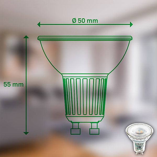 Briloner Leuchten LED-Leuchtmittel Ultraeffizientes GU10 Leuchtmittel günstig online kaufen