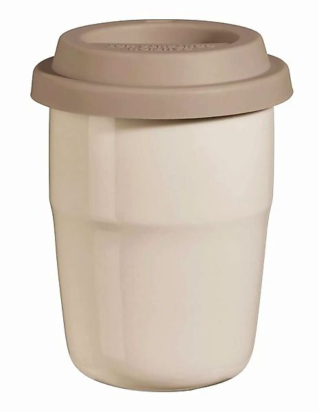 ASA THERMO cup & go Thermobecher creme Deckel braun 0,2 l (braun) günstig online kaufen