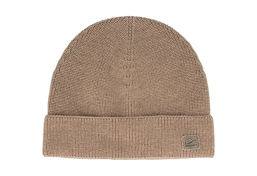 Göttmann Strickmütze einfarbig mit Umschlag aus 100% Wolle günstig online kaufen