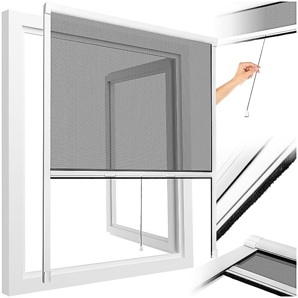 tectake Insektenschutz-Fensterrahmen Insektenschutzrollo, aus Aluminium günstig online kaufen