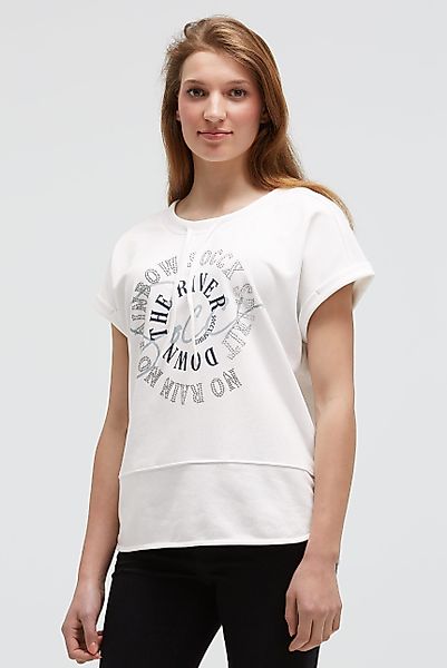 SOCCX Rundhalsshirt mit Seitenschlitze günstig online kaufen