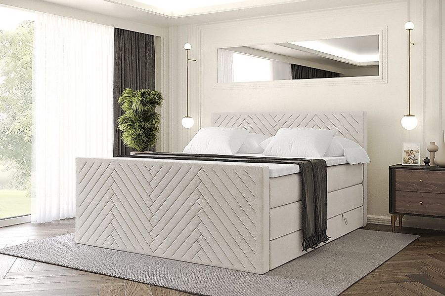 ALTDECOR Boxspringbett VEXA-Z KING (Multipocket-Matratze H4, günstig online kaufen