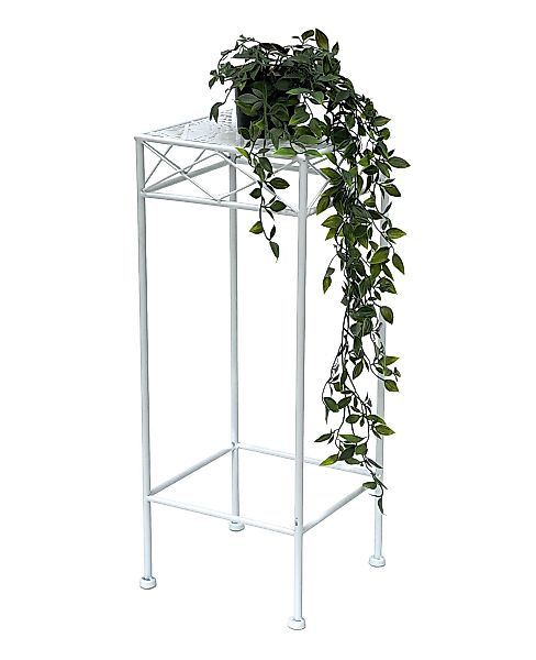 DanDiBo Blumenhocker Weiß Metall Eckig 70-50 günstig online kaufen
