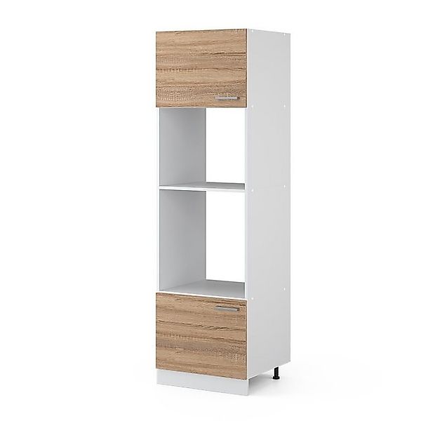 Vicco Mikrowellenschrank R-Line Küchenregal für die Mikrowelle Sonoma/Weiß günstig online kaufen