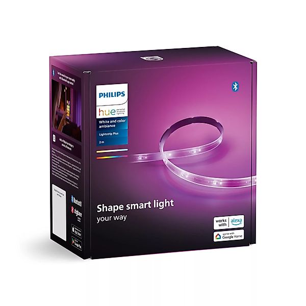 Philips Hue White+Color LightStrip Plus Basis 2m günstig online kaufen