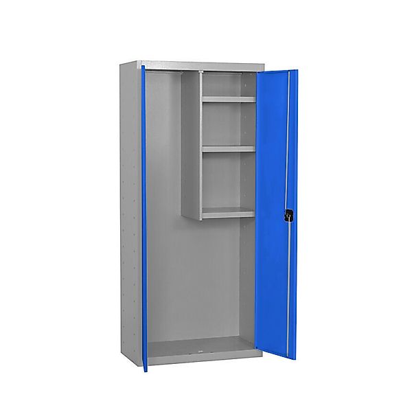 PROREGAL Putzmittelschrank AMEGO HxBxT 180 x 80 x 40 cm 3x Fachboden Blau-G günstig online kaufen