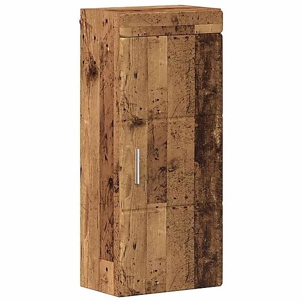 vidaXL Badezimmer-Wandschrank mit Tür TULUM Altholz 37 x 24,5 x 86 cm 88033 günstig online kaufen