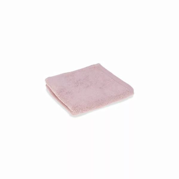 Badetuch bouclette textil rosa / 30 x 50 cm - Biobaumwolle - Au Printemps P günstig online kaufen