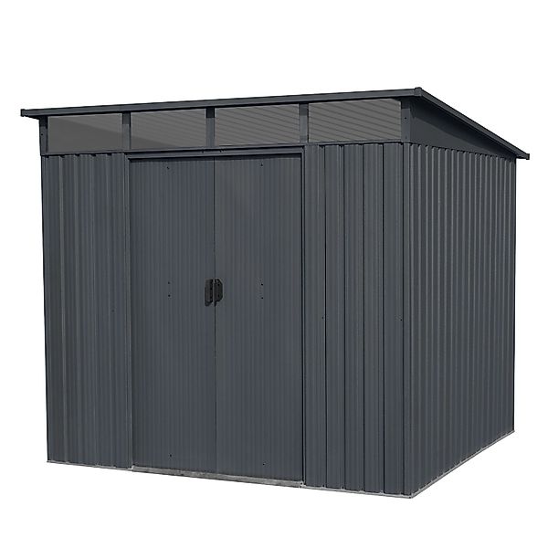 Floraworld Gerätehaus Lightline Größe 3 Pultdach Oberlicht 239 x 193 x 202 günstig online kaufen