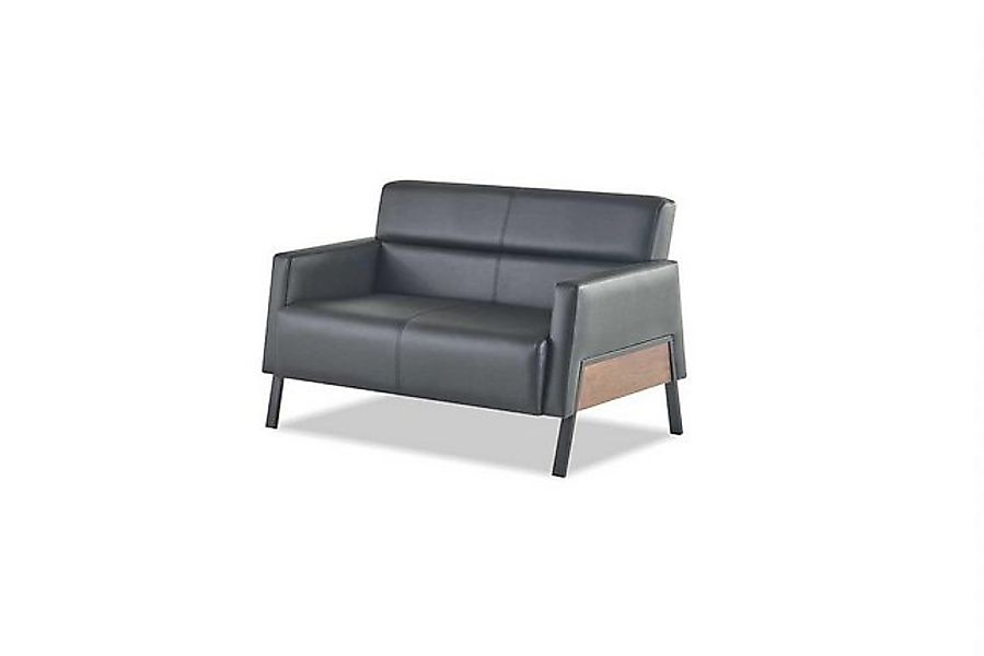 JVmoebel 2-Sitzer Sofa Schwarz 2-Sitzer Ledersofa Modern Couch Leder Edelst günstig online kaufen