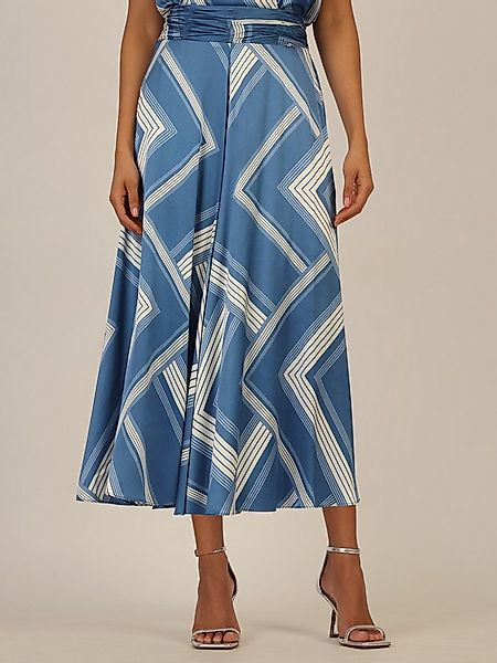 mint & mia Stoffhose aus Satin mit grafischem Muster und Stretchbund günstig online kaufen