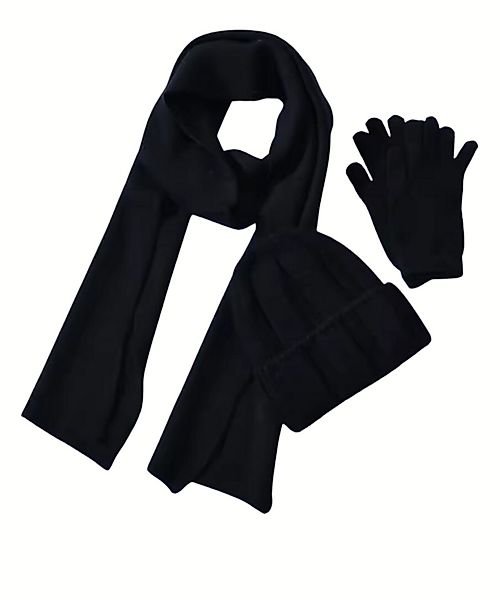 Runde Perlé Beanie Winterset 3-Teilig, Beanie, Handschuhe und Schal aus Kas günstig online kaufen