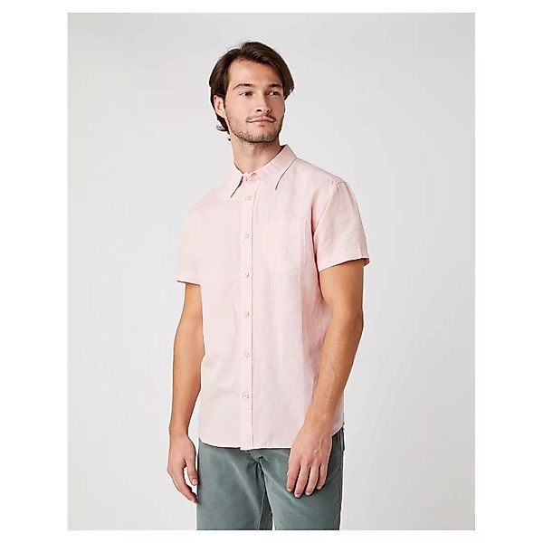 Wrangler 1 Kurzarmhemd Mit Tasche M Silver Pink günstig online kaufen
