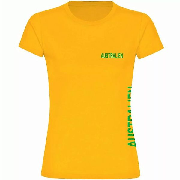 multifanshop T-Shirt Damen Australien - Brust & Seite - Frauen günstig online kaufen