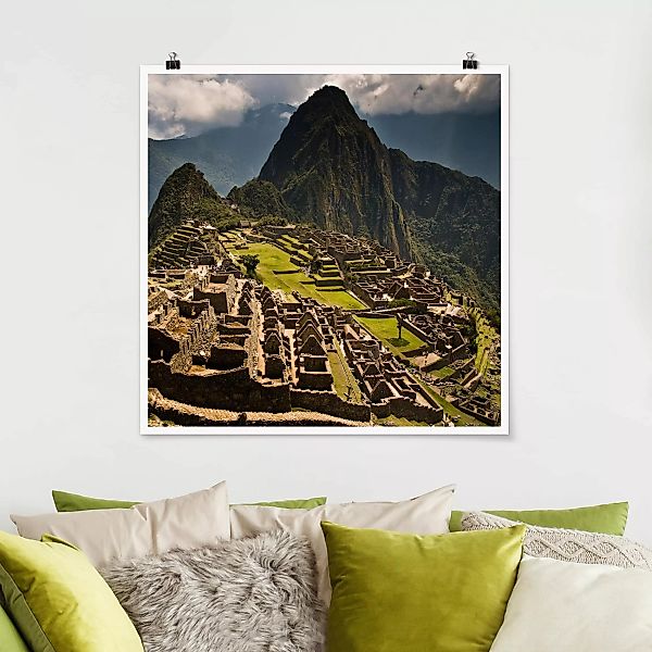 Poster Architektur & Skyline - Quadrat Machu Picchu günstig online kaufen