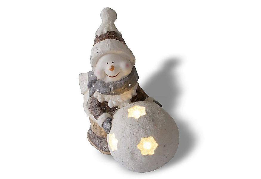 Lemodo Weihnachtsfigur Weihnachtsdeko für außen, Schneemann mit LED günstig online kaufen