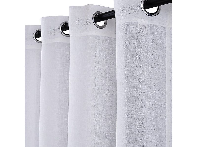Brilliant Gardine / Transparent / Versch. Farben / 140x245cm / #9004 / Lein günstig online kaufen
