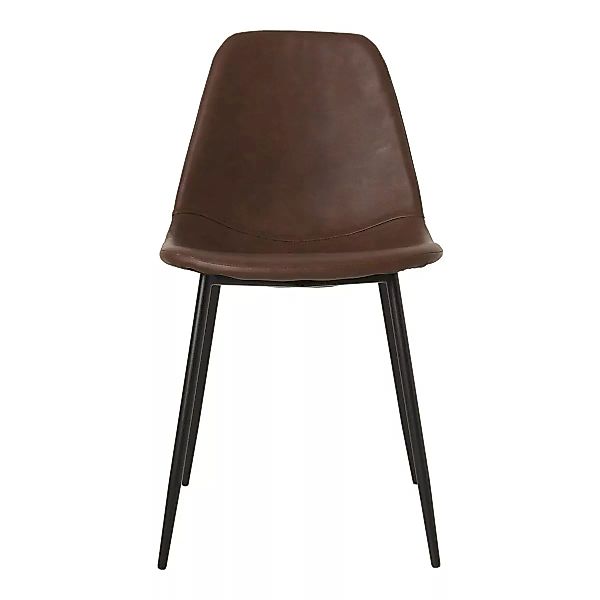 Stuhl Found aus Metall und Kunststoff in Braun günstig online kaufen