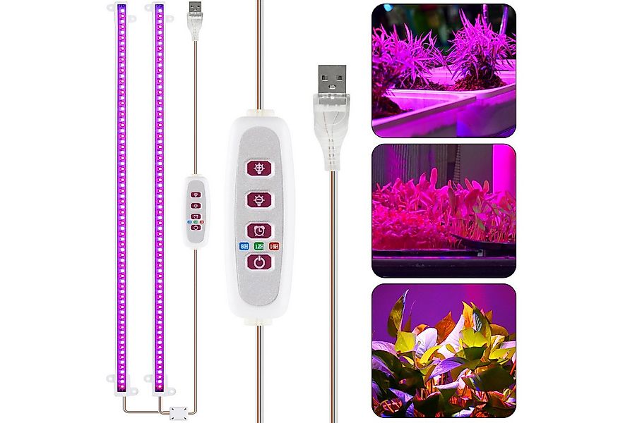 MUPOO Pflanzenlampe LED-Pflanzenlampe Wachstumslichtstreifen Bar,42-288 LED günstig online kaufen