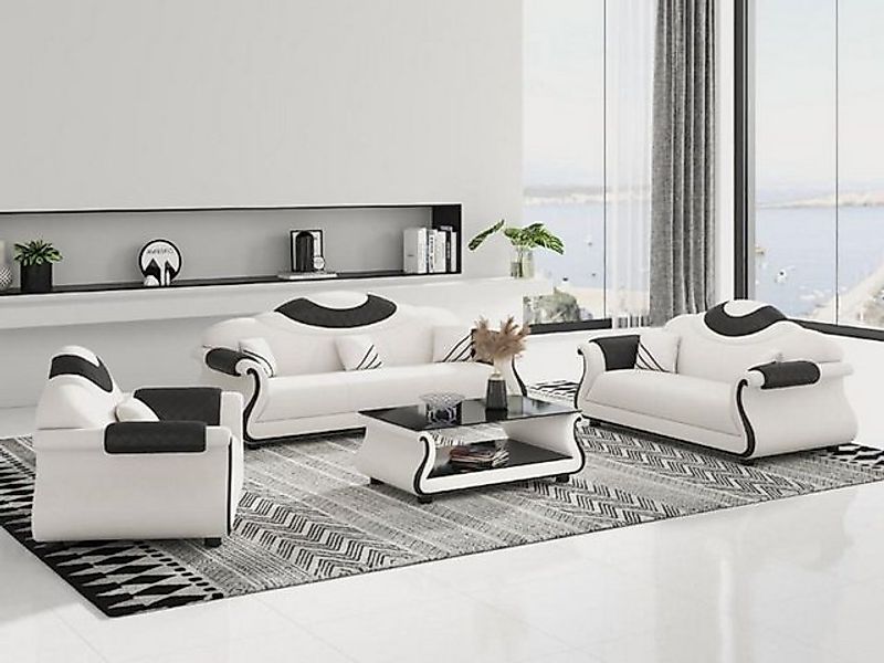 JVmoebel Sofa Sofagarnitur 3+2+1 Sitzer Wohnlandschaft Sofa Couch Polster, günstig online kaufen