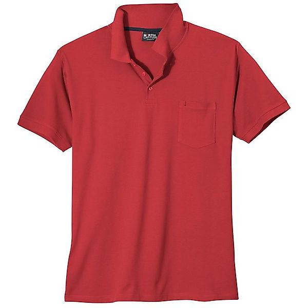 north 56 4 Poloshirt North Latitude rotes Poloshirt Übergröße günstig online kaufen