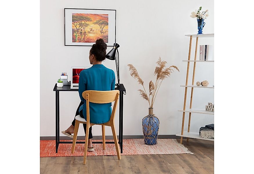 relaxdays Schreibtisch klappbar, Weiß / Weiß günstig online kaufen