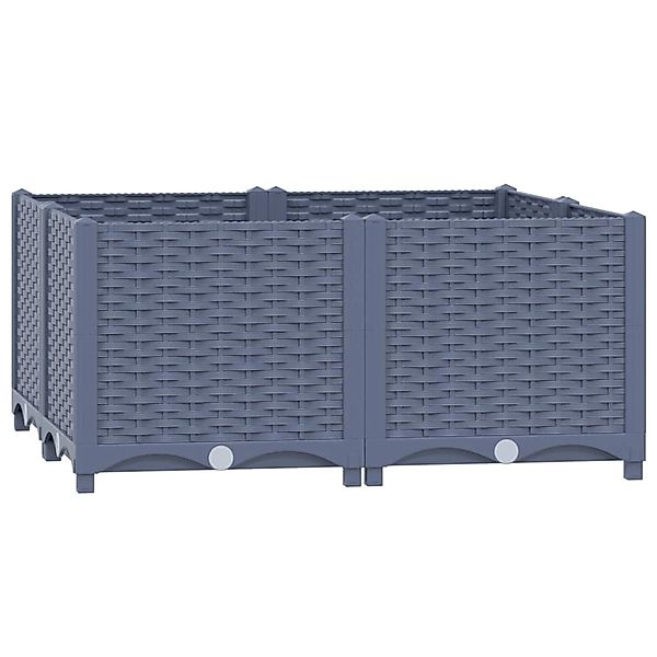 vidaXL Hochbeet Hochbeet 80x80x38 cm Polypropylen günstig online kaufen
