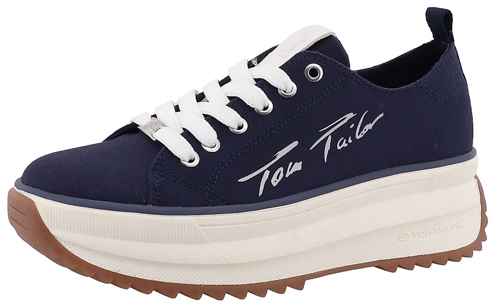 TOM TAILOR Plateausneaker, Freizeitschuh, Halbschuh, Schnürschuh günstig online kaufen