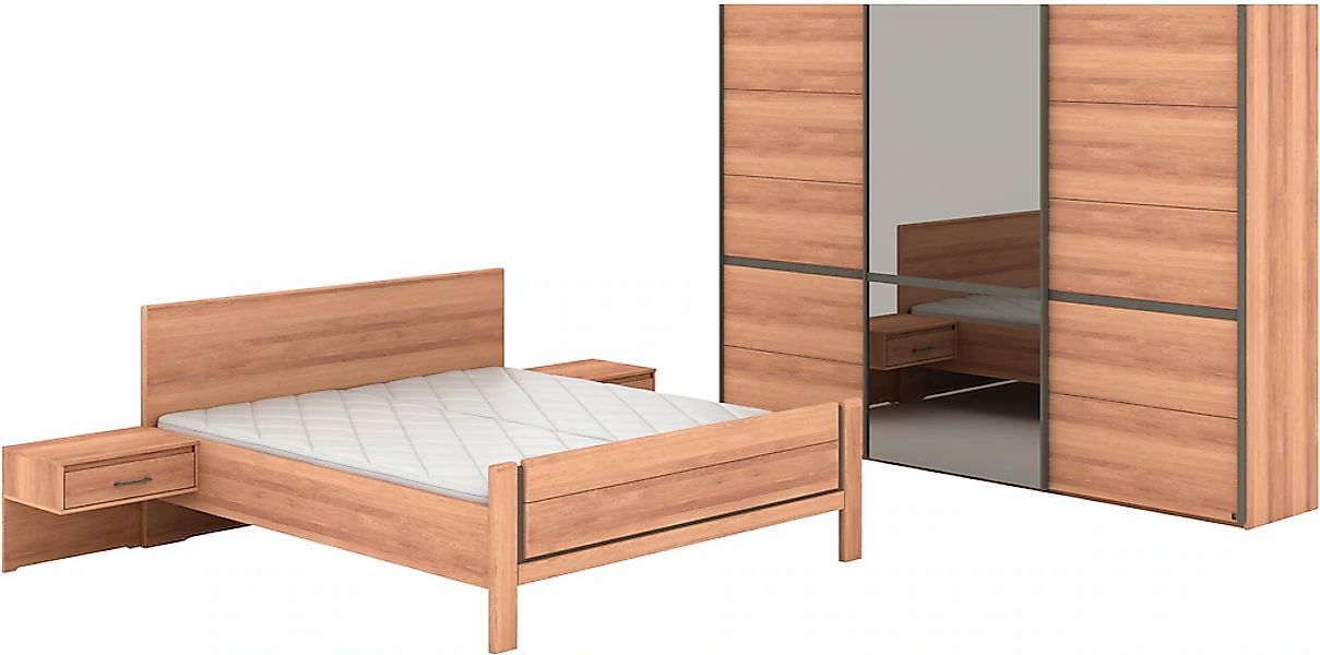 Musterring Schlafzimmer-Set "Sorrent, Kleiderschrank, Bett & Nachtkommoden, günstig online kaufen
