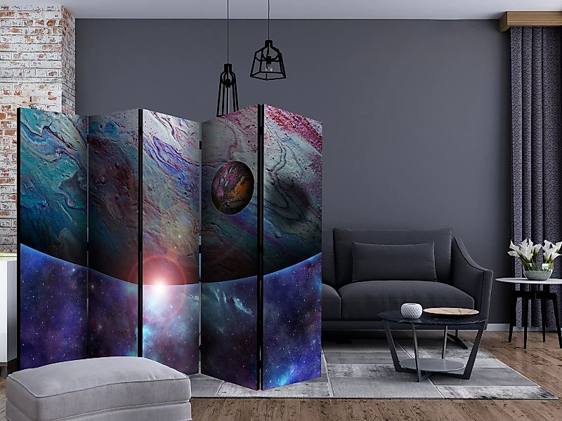 5-teiliges Paravent - In Orbit Ii [room Dividers] günstig online kaufen