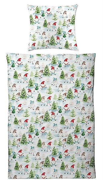 Carpe Sonno Bettwäsche Biber Bettwäsche 135x200 155x220 Wichtel Winter Weih günstig online kaufen
