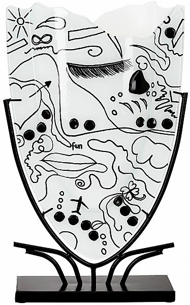 Casablanca by Gilde Bodenvase "Vase Modern Art weiß H.49 cm", (1 St.) günstig online kaufen