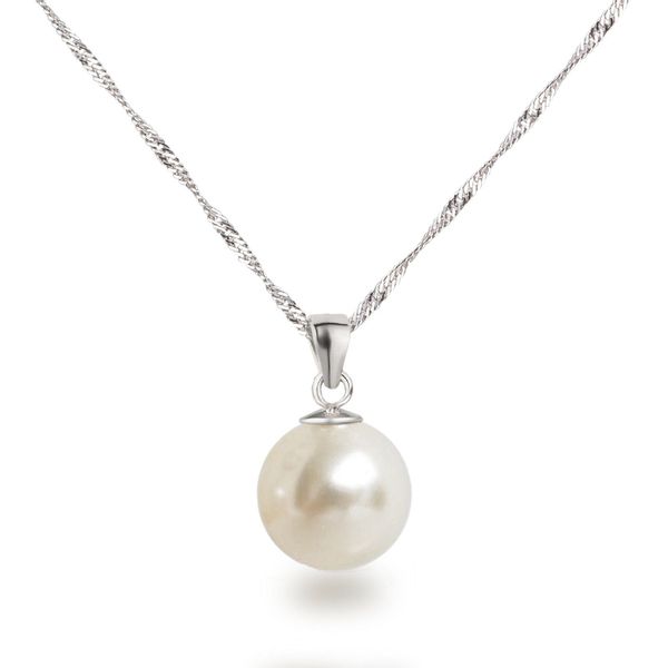 Schöner-SD Kette mit Anhänger 12mm Perle günstig online kaufen