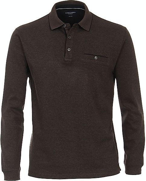 Casa Moda Poloshirt LS Braun - Größe XXL günstig online kaufen