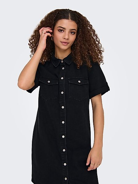 ONLY Jeanskleid "ONLLISA – Denimkleid mit Knopfleiste und Brusttaschen", mo günstig online kaufen