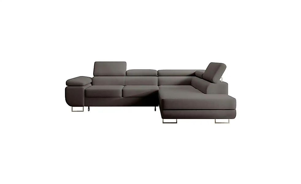 Ecksofa mit Schlaffunktion Stevil ¦ grau ¦ Maße (cm): B: 275 H: 90 Polsterm günstig online kaufen