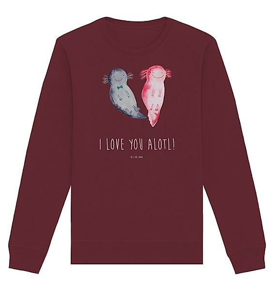 Mr. & Mrs. Panda Longpullover Axolotl Liebe Größe XL - Burgundy - Geschenk, günstig online kaufen